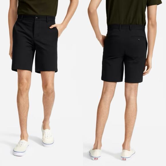 Everlane The 9" Slim Fit Performance Chino Short Black Men's Size 29 NWT Pockets - Picture 1 of 9
